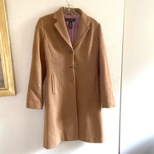 Tan long coat by Banana Republic Factory